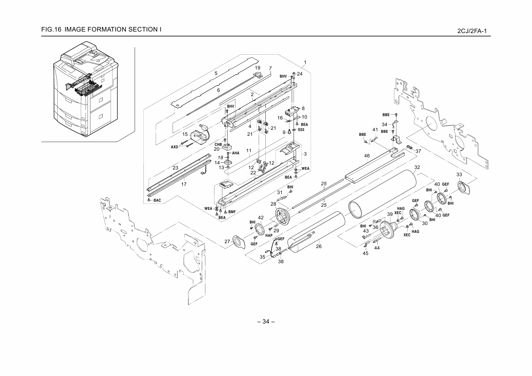 KYOCERA Copier KM-6330 7530 Parts Manual-3